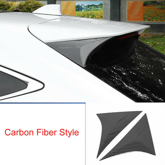 Carbon Fiber Rear Window Triangle Spoilers Wing Trims for Toyota Venza 2021-2023