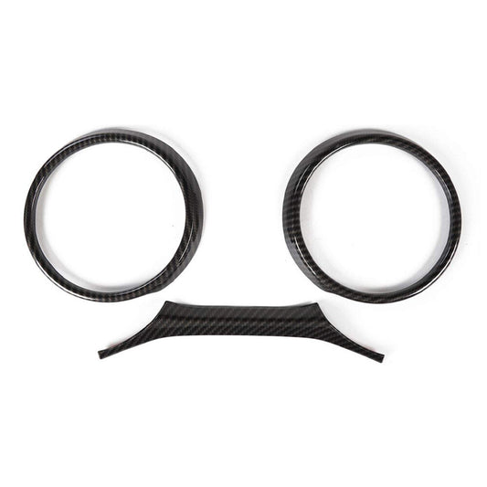 Carbon Fiber Interior Dashboard Instrument Cover Trim for Jeep for Wrangler JL 2018+