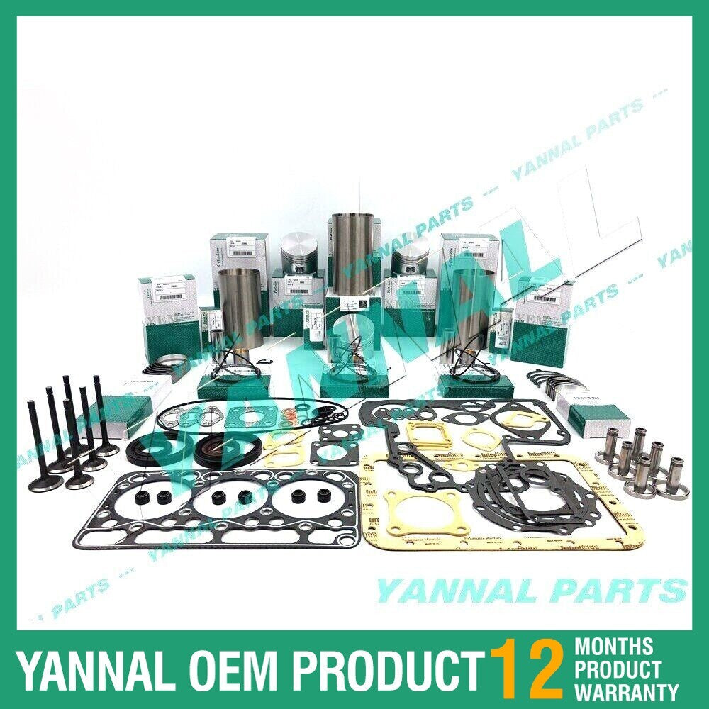 D950 Overhaul Engine Reconstruction Kit for Kubota Engines B7200D, B8200E, and F2100 Tractors