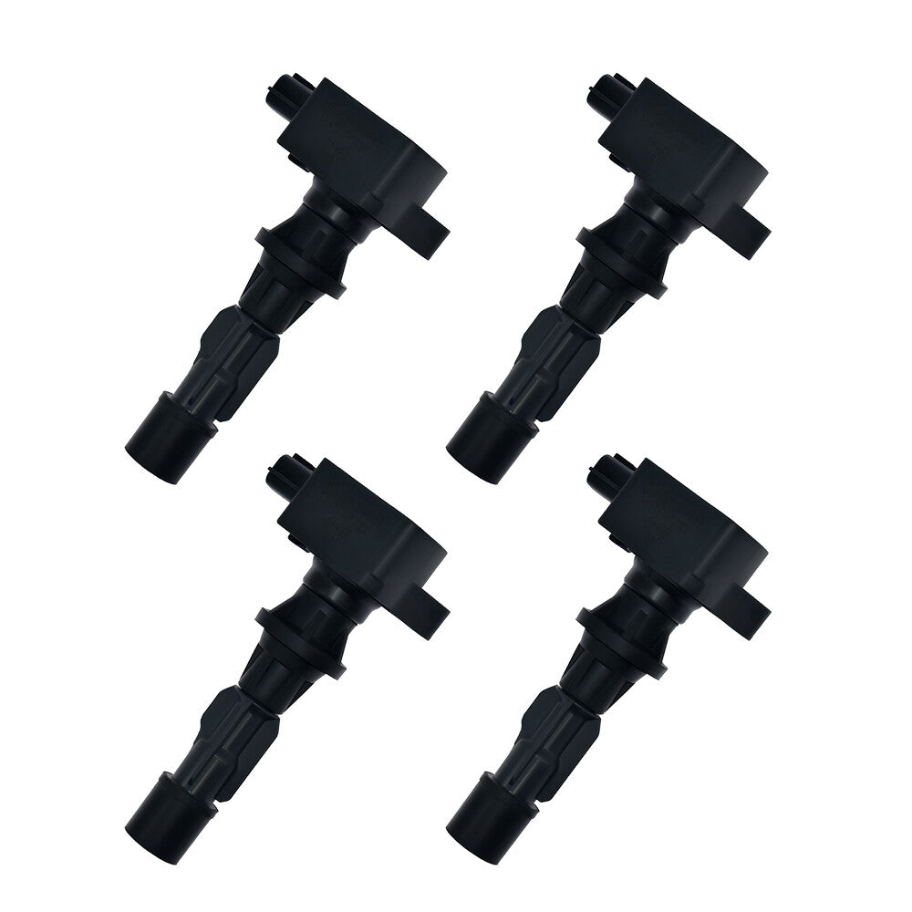 4pcs black Ignition Coil For 2006-2013 for Mazda 3 2.0L 2.5L 2006-2009 for Mazda 3 2.3L