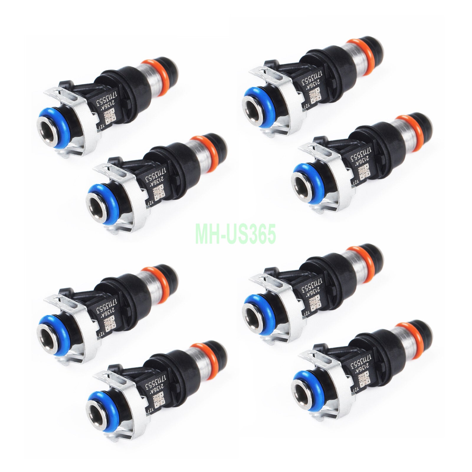 8-pack of fuel injectors 1711353 suitable for GimCity for Cadillac for Chevrolet 4.8L, 5.3L, and 6.0L engines (2001-2007).