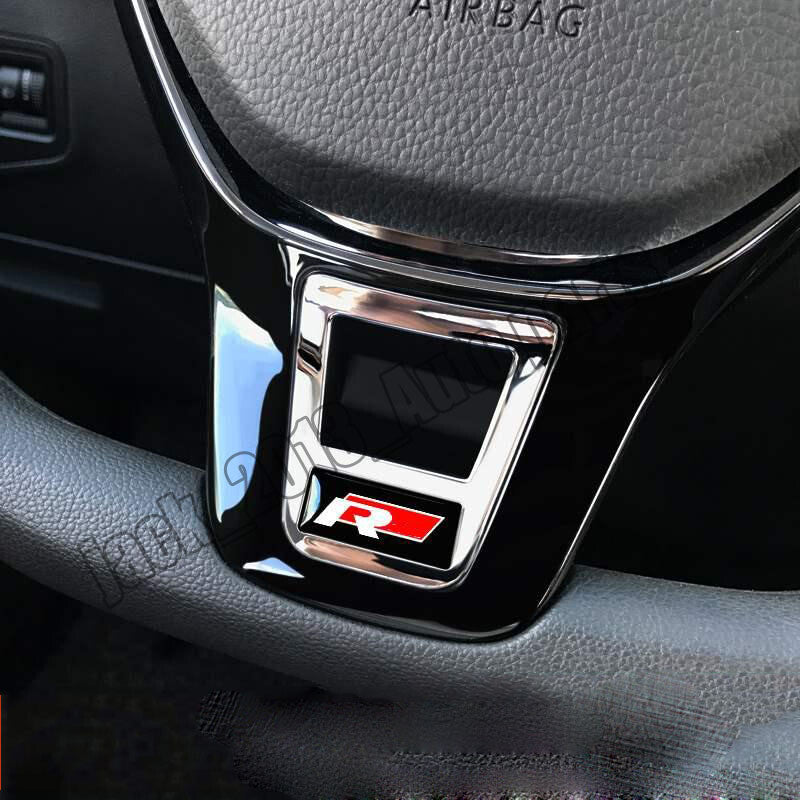 for Volkswagen for VW for Passat 2016-2024 R Style Inner Steering Wheel Cover Trim 1PCS