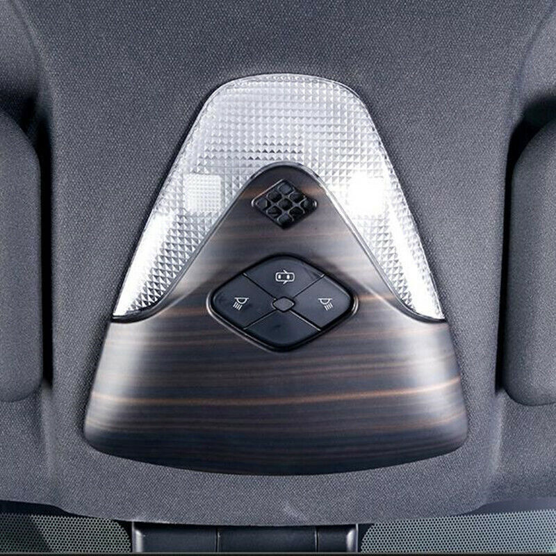 Wood Grain Front Reading Light Lamp Frame Cover Trim for Toyota C-HR CHR 2018-22