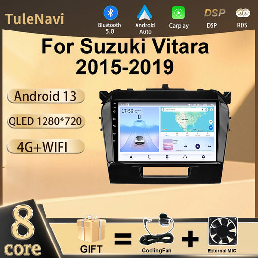 for SUZUKI Vitara Car Radio Stereo Multimedia Player GPS Navigation Head Unit 2K