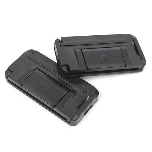 Shoulder Tension Adjuster Strap Clamp Car for Seat Belt Clips Black 2pcs Auto