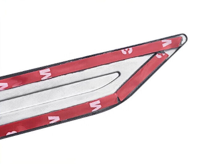 for Kia K5 Optima 21-2024 Black Look Steel Air Wing Vent Side Fender Strip Trim