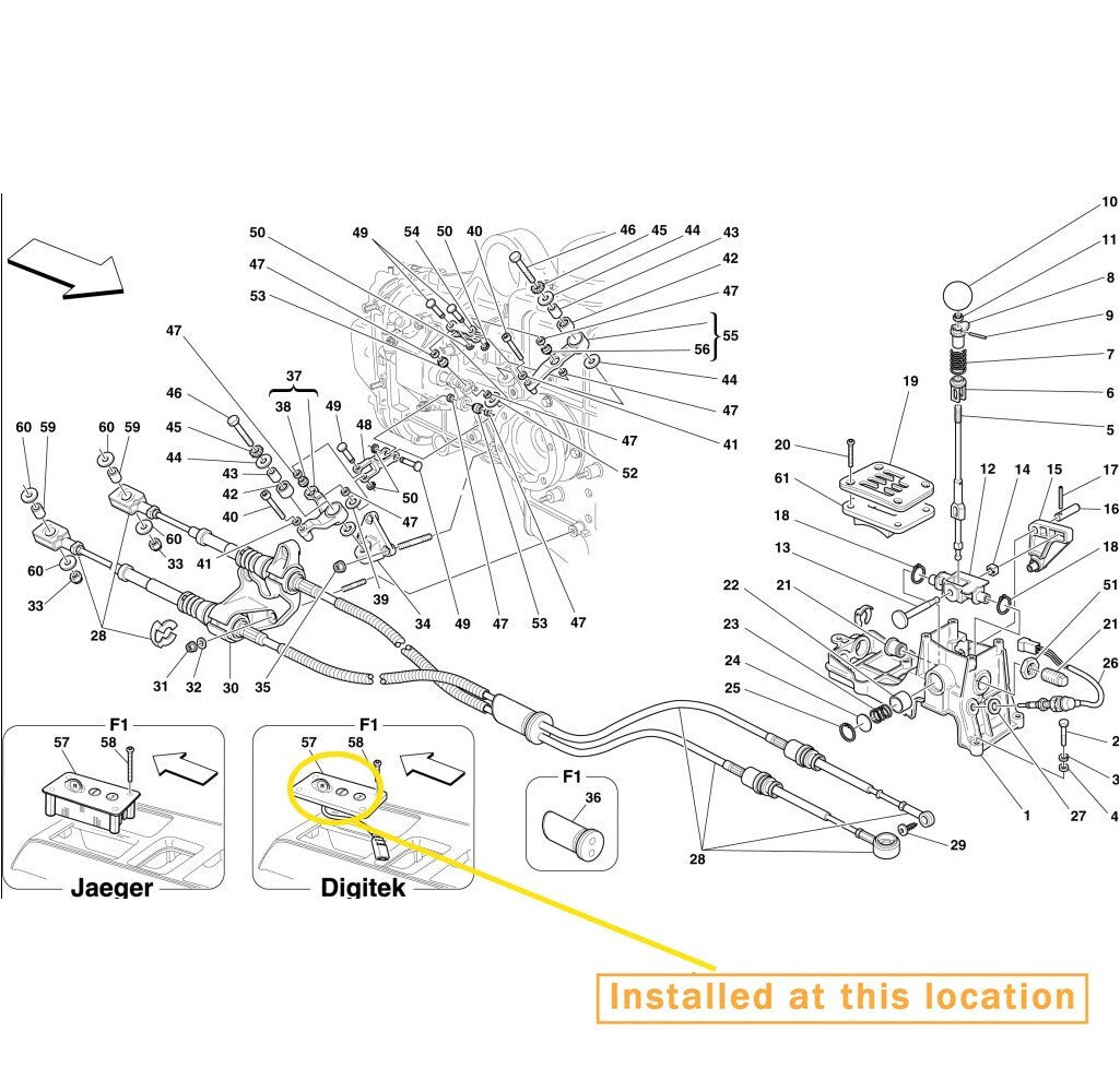 Equipment Manufacturer ( ) Kit for Ferrari 's New Gearbos Control Dashboard: 81699200