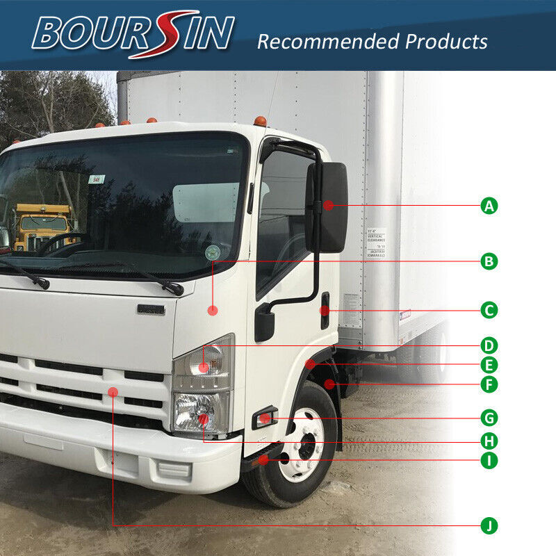 Side Panel Turn Signal Lamp Headlight for ISUZU NPR NQR NRR 08-23 Passenger side