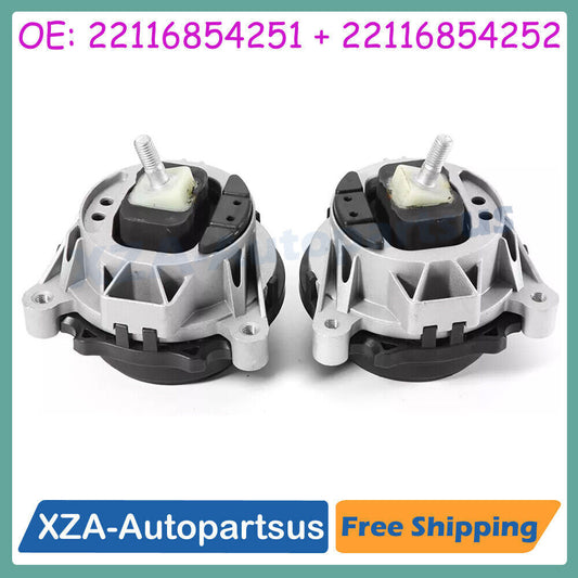 Pair Left Right Front Engine Mounts For 13-16 for BMW F30 F31 F35 F80 120i 328i 428i