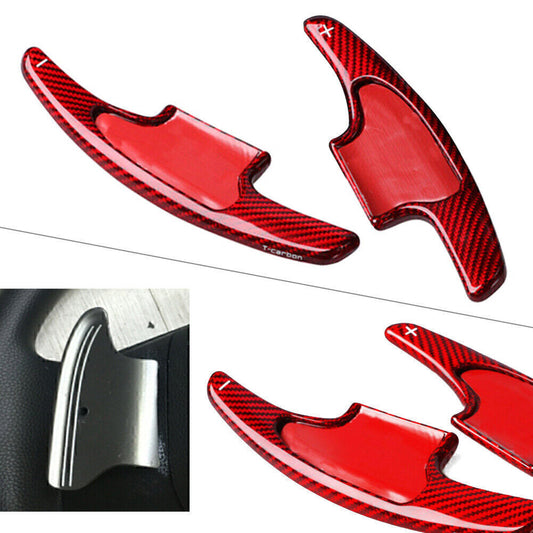 Car Steering Wheel Shift Paddle Extension for Honda 2018 Carbon Fiber Red