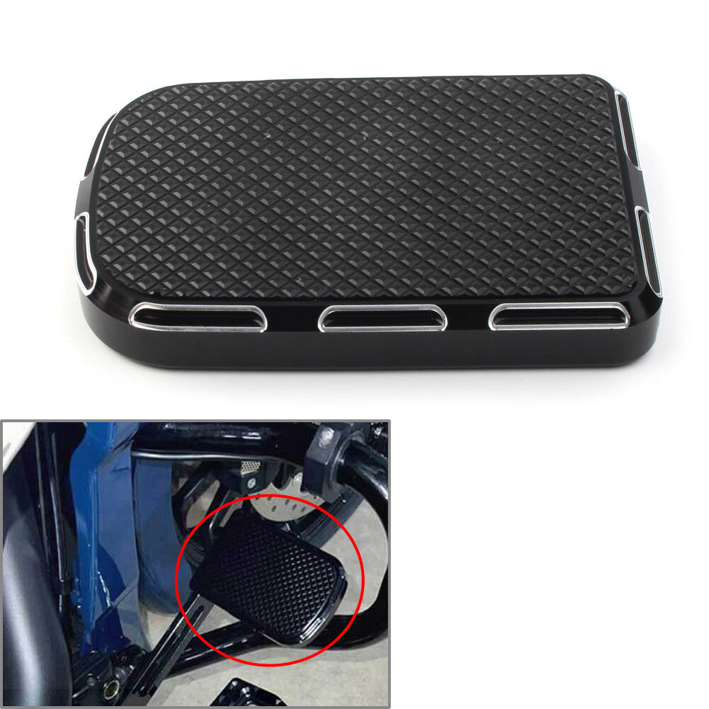 Brake Pedal Pad Cover Aluminum CNC for Harley Touring Electra Street Tri Glide