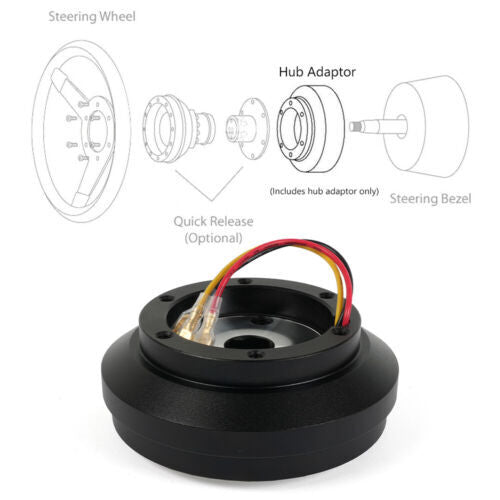 14 Genuine Leather Steering Wheel with Hub Adapter for Ford for Mustang 1984-2004