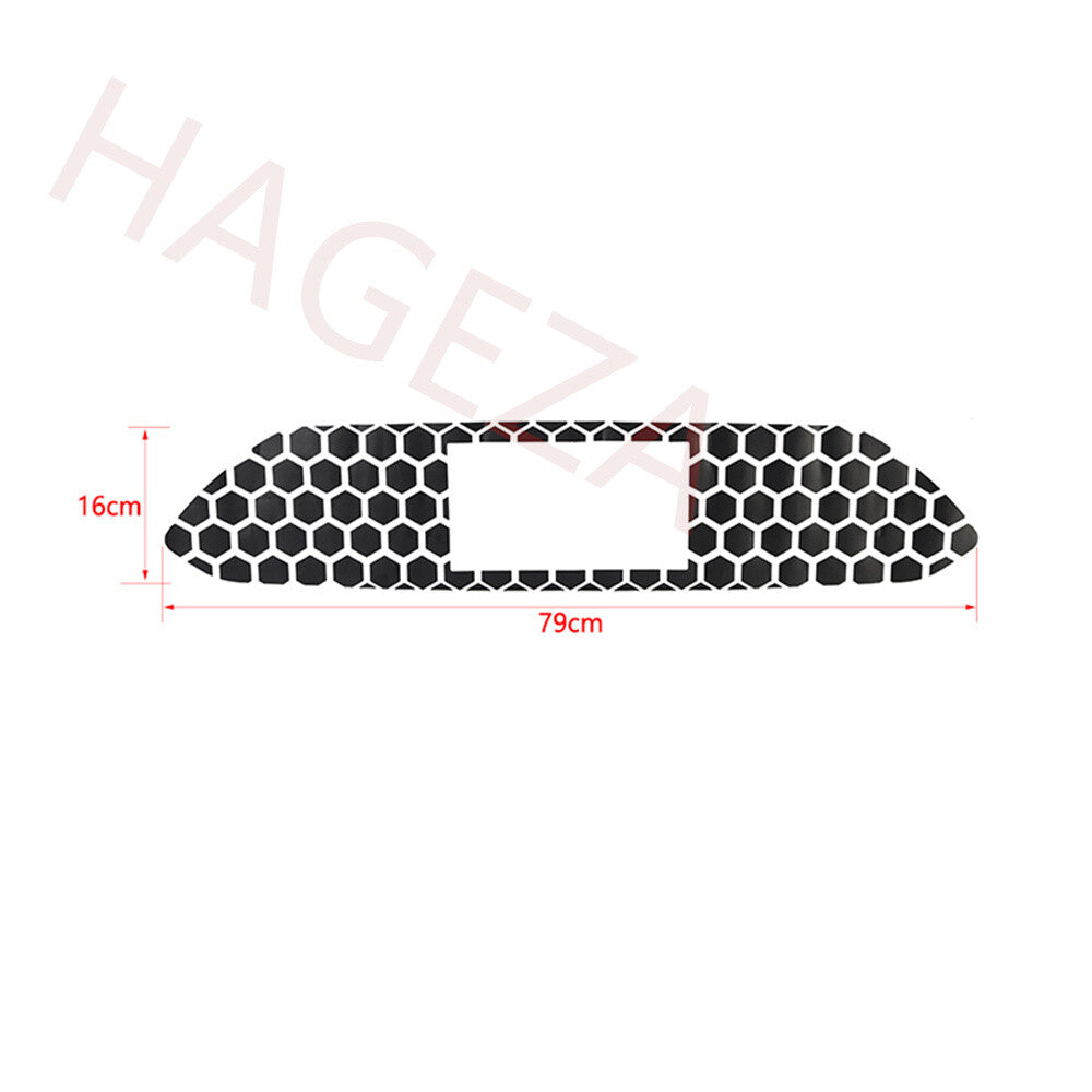 PVC Black Rear License Plate Decal Sticker Cover Fit for Ford for Mustang 2015-2023