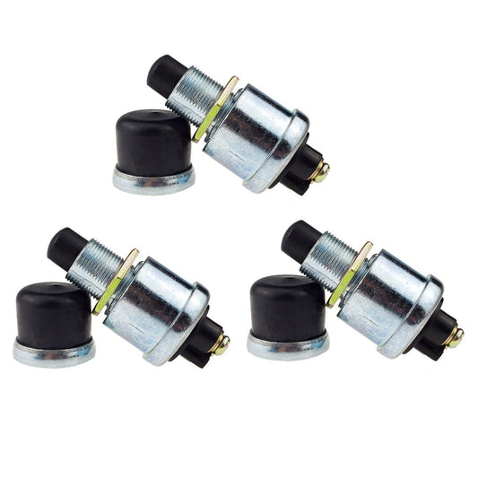3PCS Waterproof 12 Volt DC Heavy-Duty Start Momentary Push-Button Starter Switch