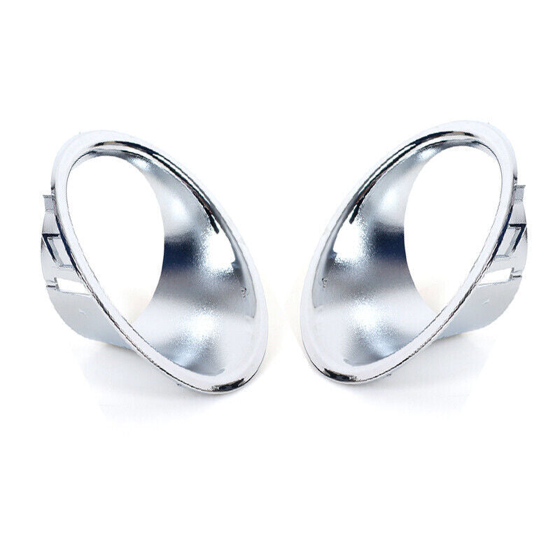 for BMW for Mini Cooper R55 R56 R57 Pair Front Fog Light Lamp Chrome Trim Ring Cover