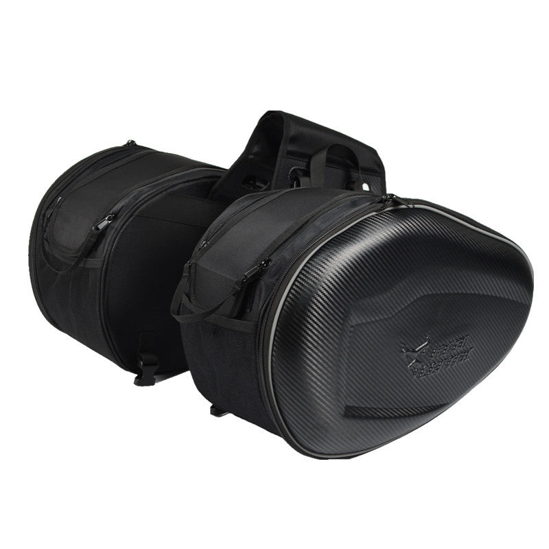 2Pc Motorcycle ATV 18-29L Saddle Box Long Range Riding Equipment Helmet for Seat Bag