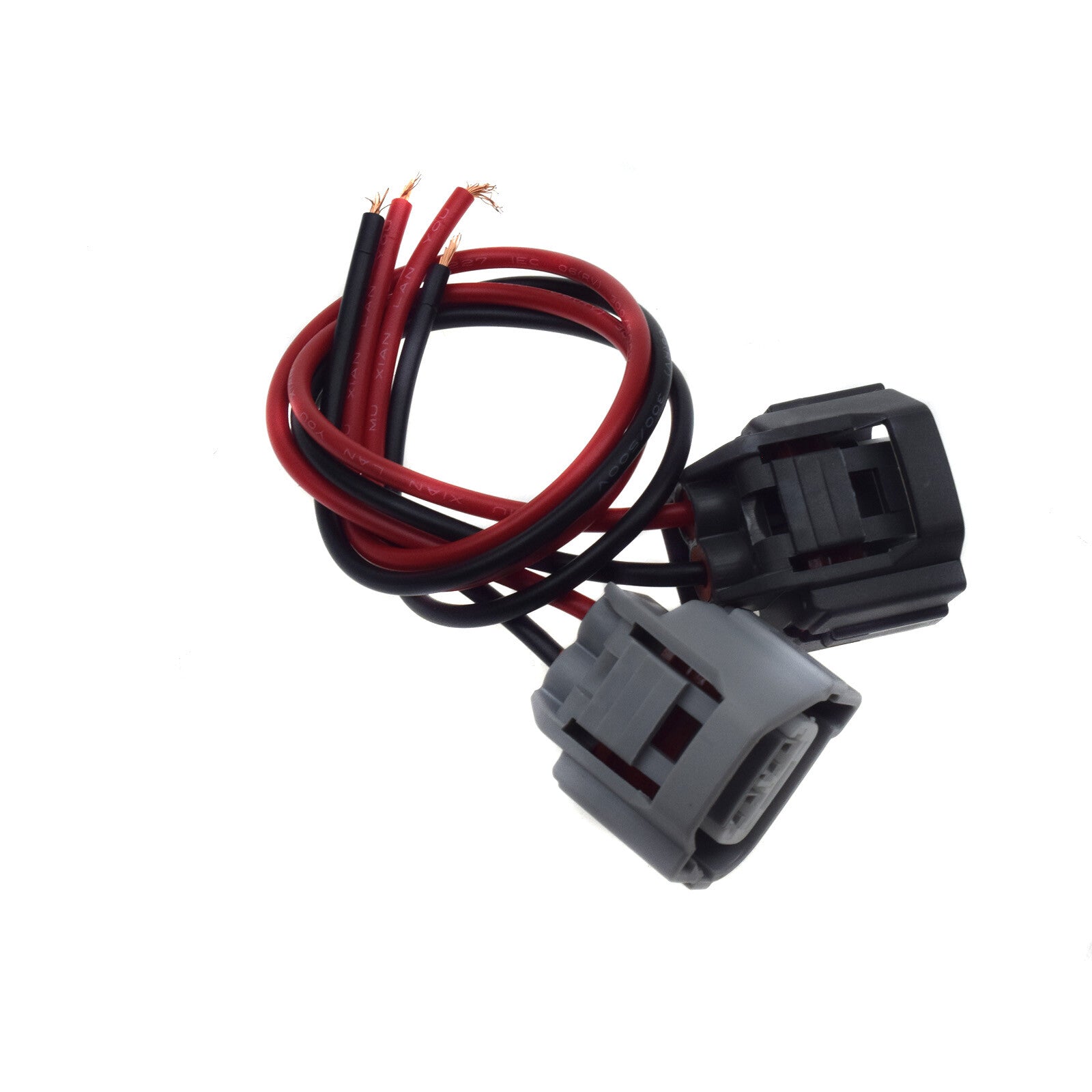 A pair of Ignition coil connector harnesses, 2 pins, 2 channels, suitable for modern for Kia accents.