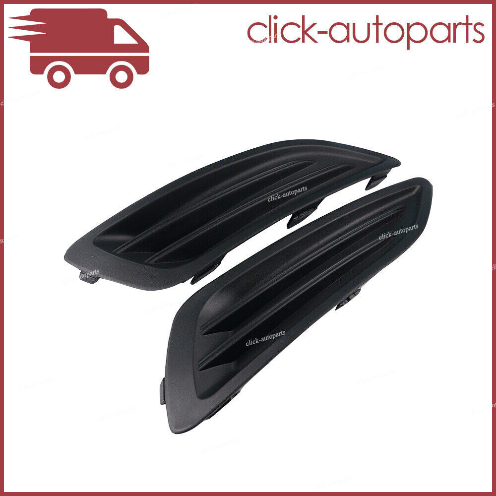 Pair Left Right Front Bumper Fog Light Lamp Cover For 2013-2016 for Ford Fiesta