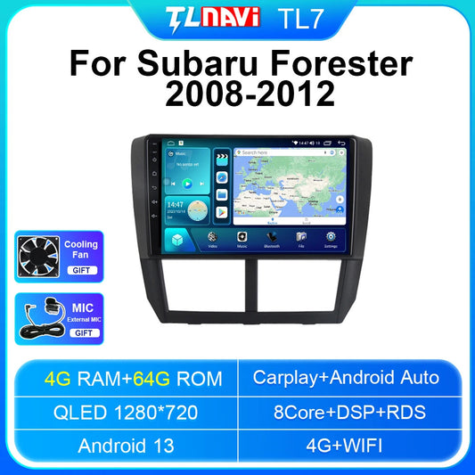 for Subaru for Forester 2008-2012 CarPlay Head Unit GPS Car Radio Multimedia Player