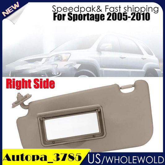 New Front Right Sun Visor Beige Suitable for Kia Sportage 2004-2010 85201 03000
