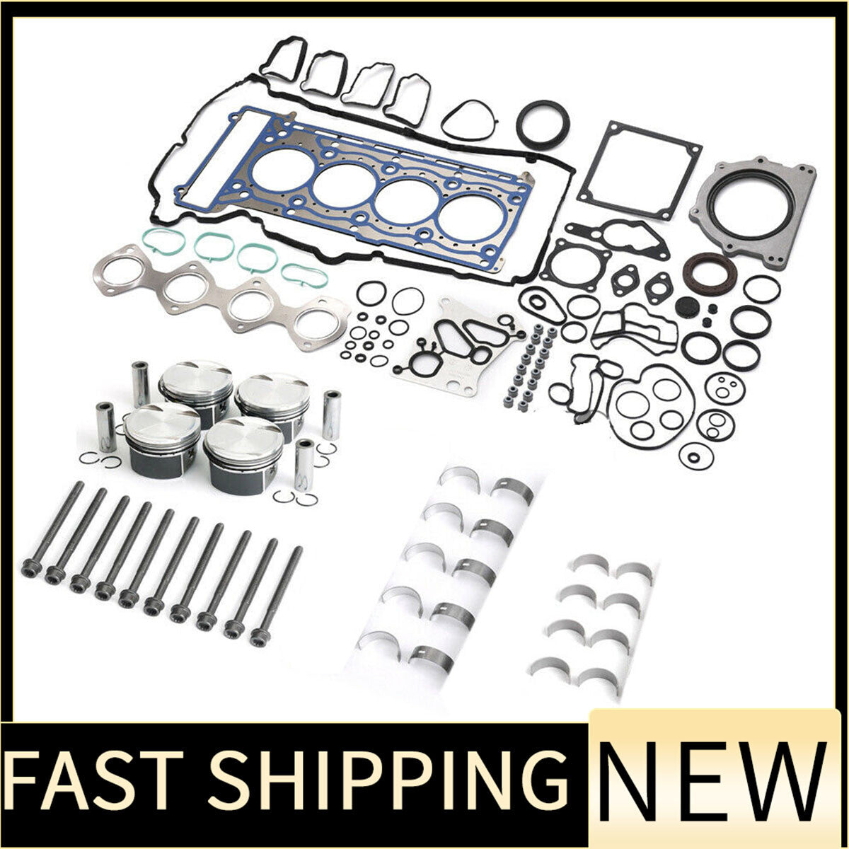 Engine Overhaul Rebuild Kit for Mercedes-Benz W203 W204 W211 1.8L Supercharged