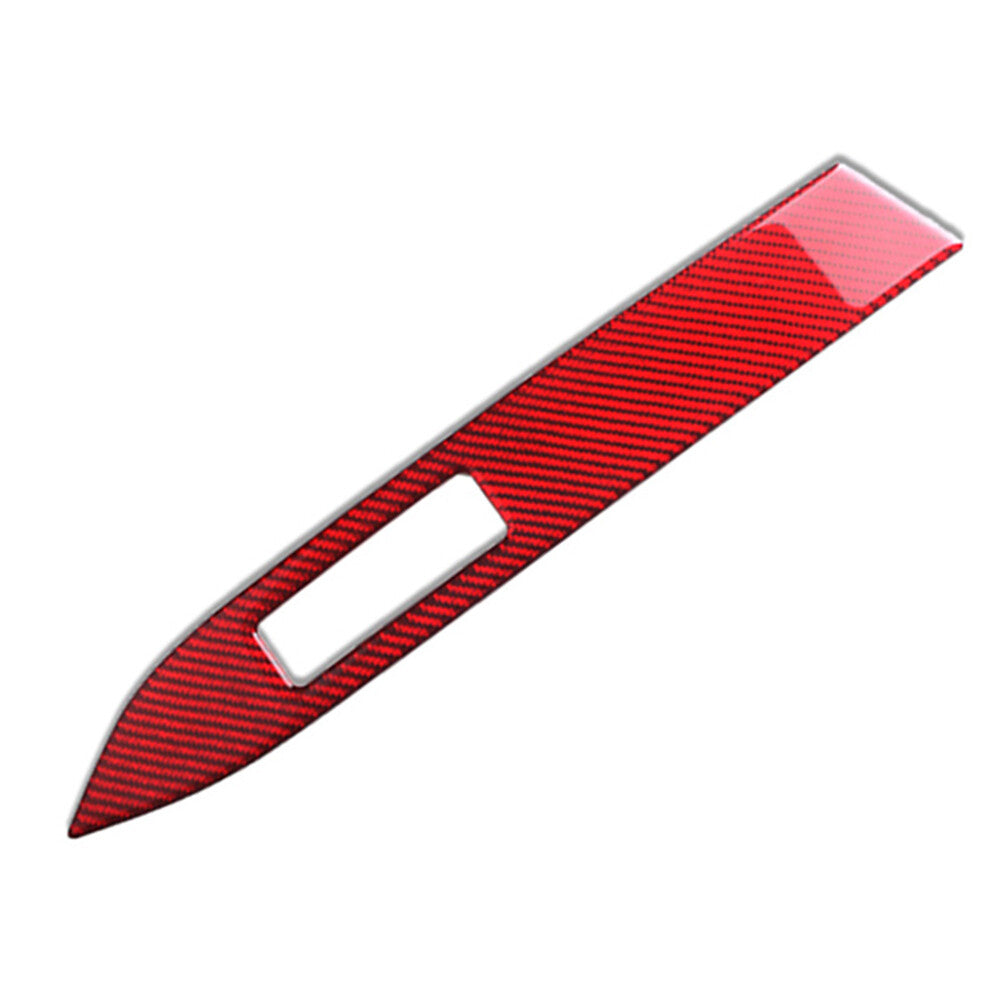 Red carbon fiber center dashboard cover fits the 2015 for Ford for Mustang - 19