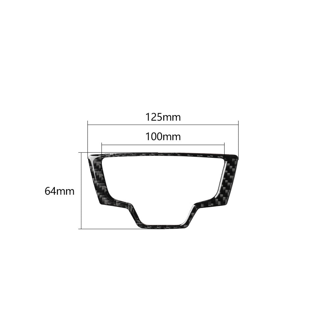 1 set carbon fiber gearshift panel bezel for Audi A6 2012-2018