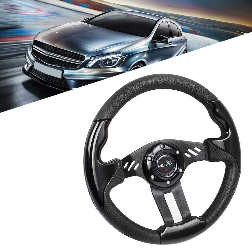 13 Racing Steering Wheel with Hub Adapter for 84-04 for Ford for Mustang Non-GT