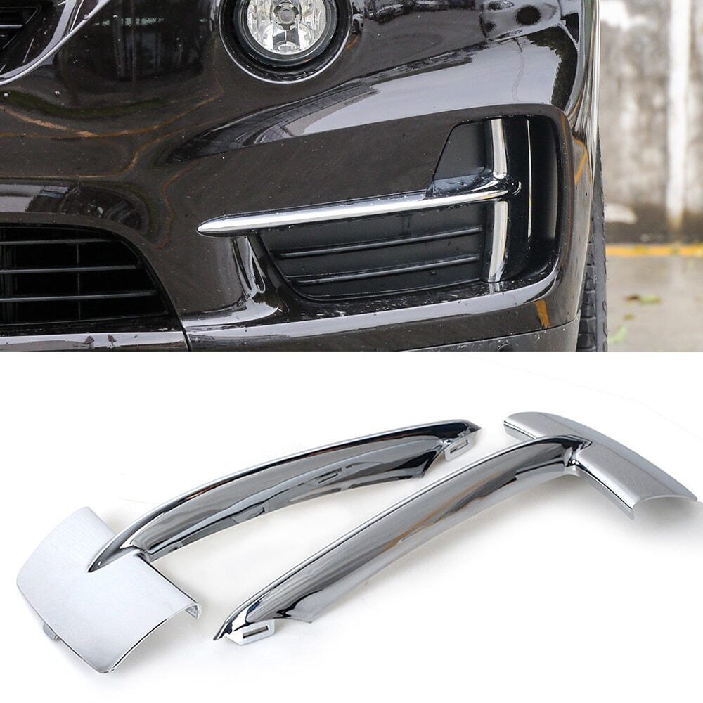 for BMW F15 X5 2014 2015 2016 2017 2018 Pair Front Bumper Grille Trim Chrome