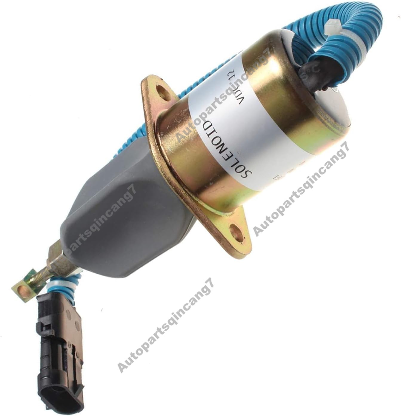 Stop Solenoid 1751ES-12A6UC3B1S5 for Kubota Engine V2203 Gehl Skid Steer Loader