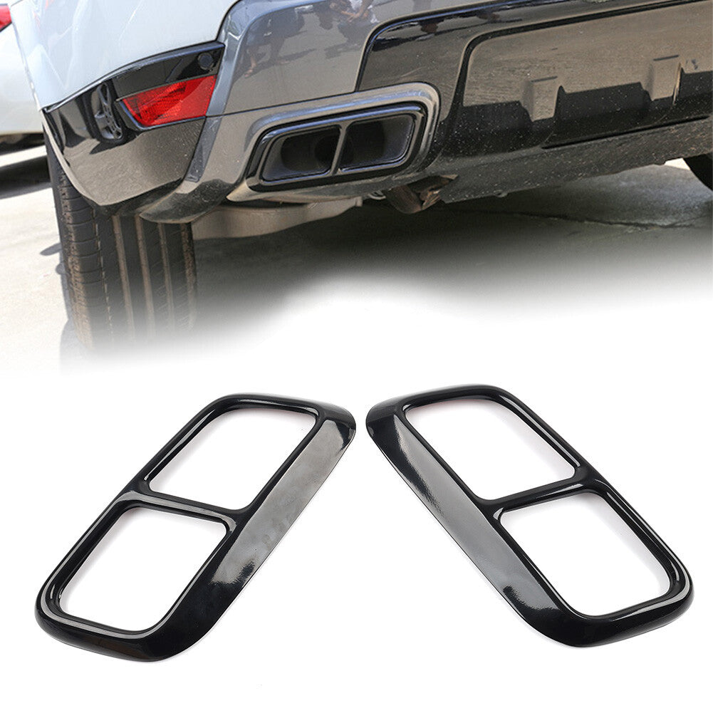 Exhaust Muffler Tail Pipe Cover for Land Rover for Range Rover Sport 2018-2019 Black
