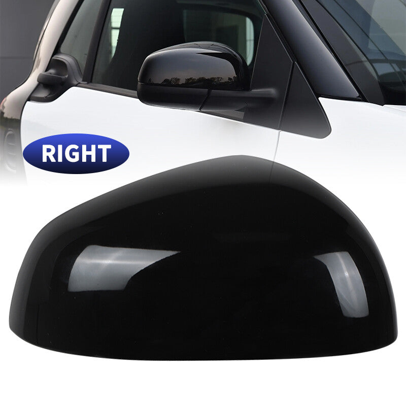 Right Passenger Side Wing Mirror Cover Cap Black Fit for Smart Fortwo 2015-2024
