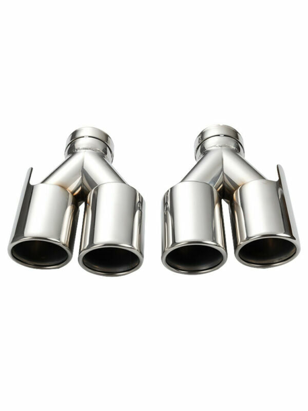 2pc 2.5'' ID 3.5'' OD Welding Dual Exhaust Pipe Tips 180mm Universal Exhaust tip