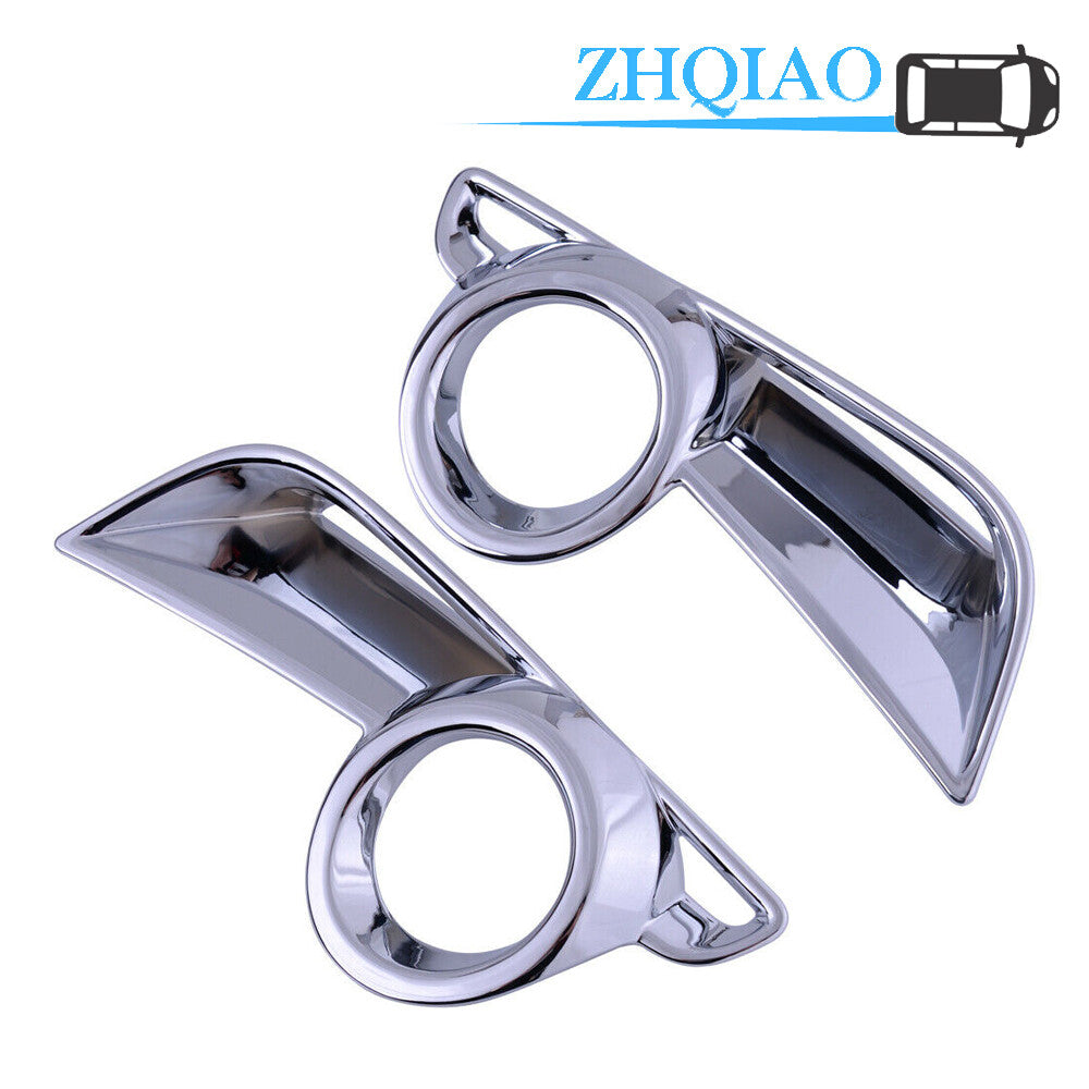 Front Fog Light Lamp Chrome Cover Trim Fit for Toyota Highlander 2017-2019