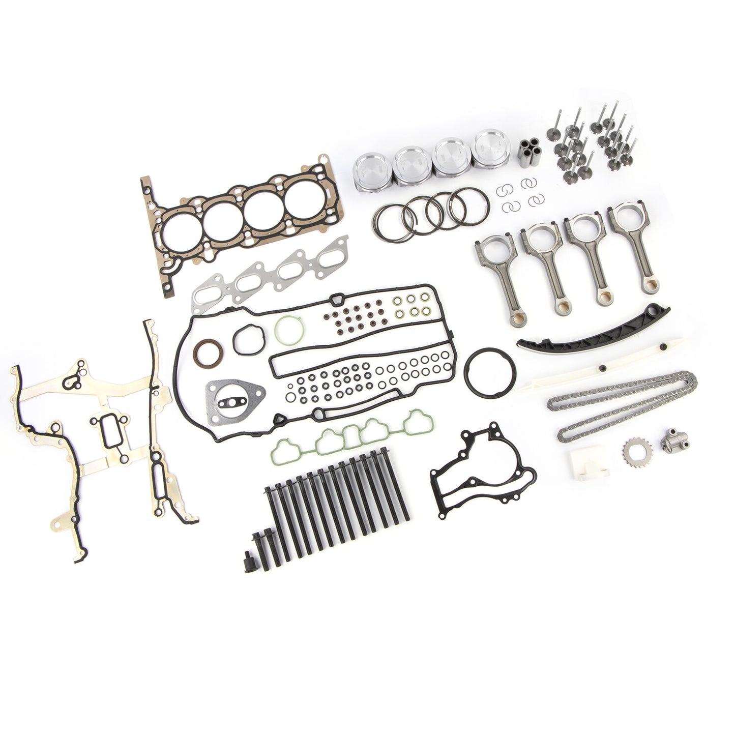 Engine Pistons Overhaul Rebuild Con Rods Kit For 11-16 for Buick for Chevy 1.4L Turbo