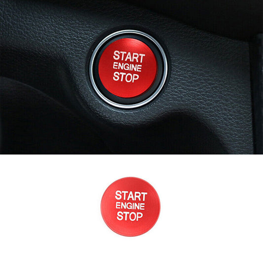 Aluminum Red Start Stop Button Ignition Switch Cover Trim for Kia K5 2021-2023