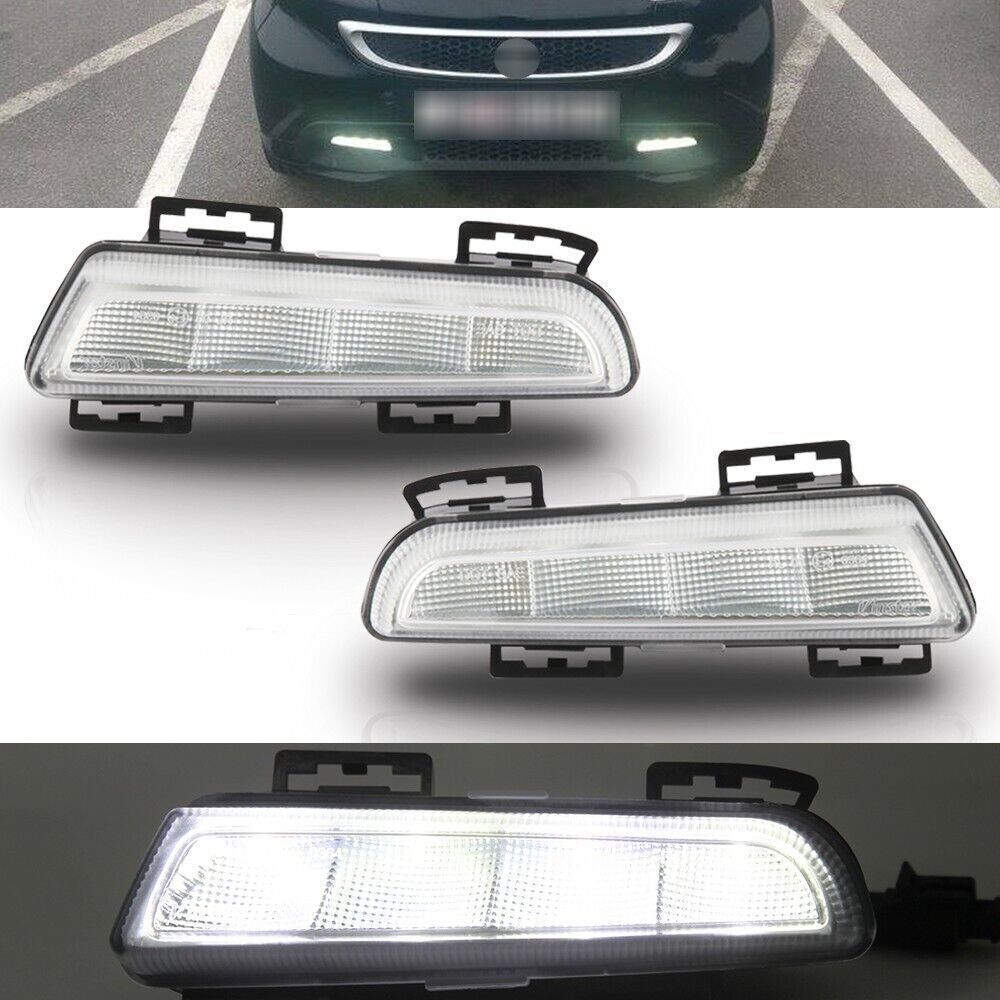 for Smart Fortwo W451 13-15 LED Front Fog Lamp Daytime Running Light Wire Kit
