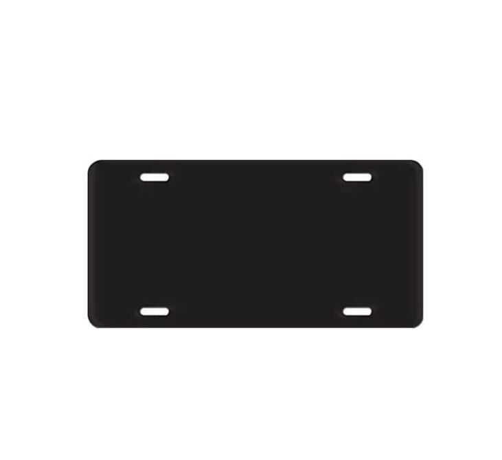 Car license plate cover cap, trunk boot, blank matte black, suitable for Volvo