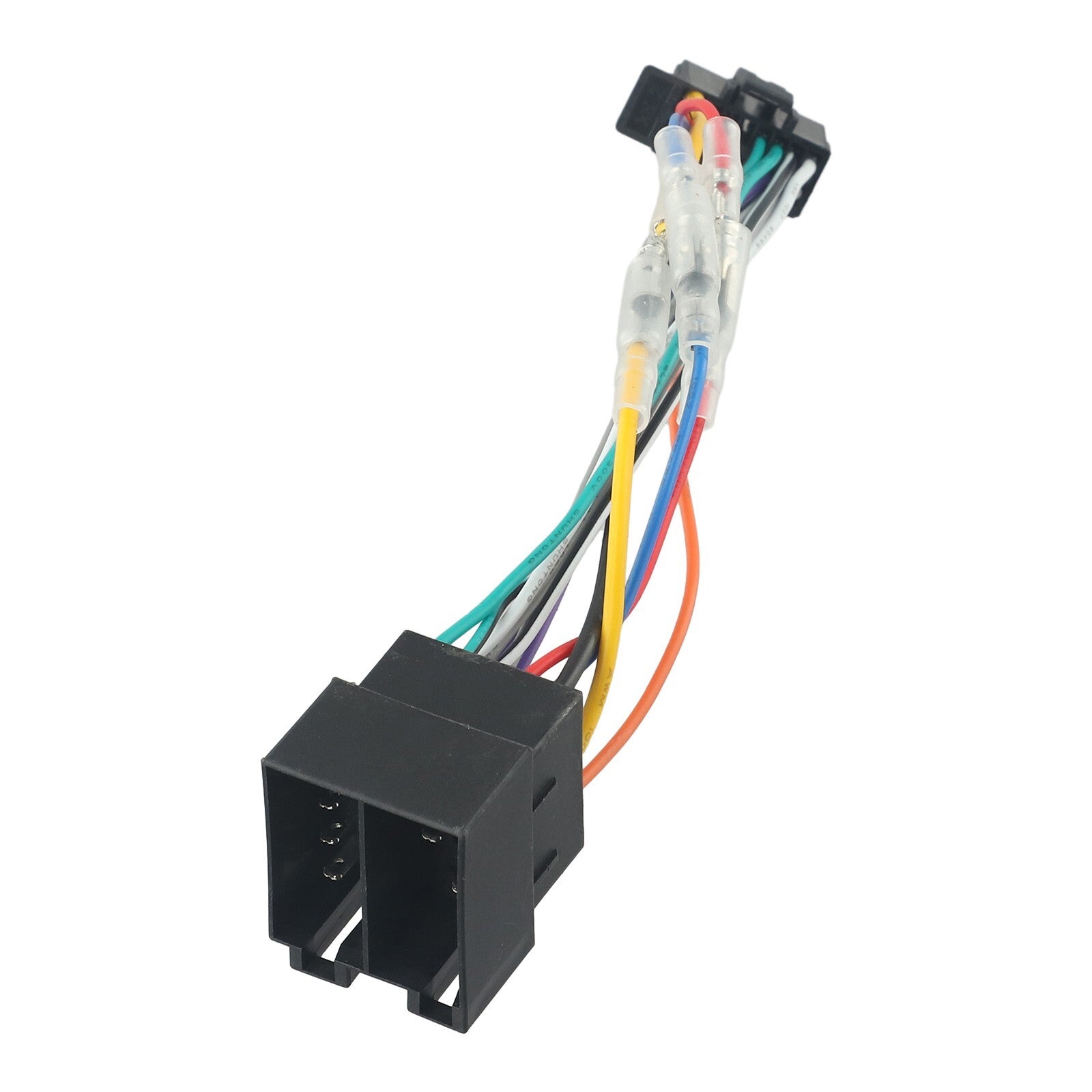 Stereo radio connector for cars, 16 pins, 185 mm long, 1 piece, 2411 mm, plastic + metal.