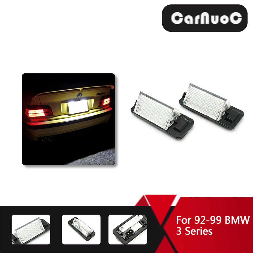 2x for BMW 3 Series E36 1992-1999 Vehicle Rear Led License Plate Lights Lamp US