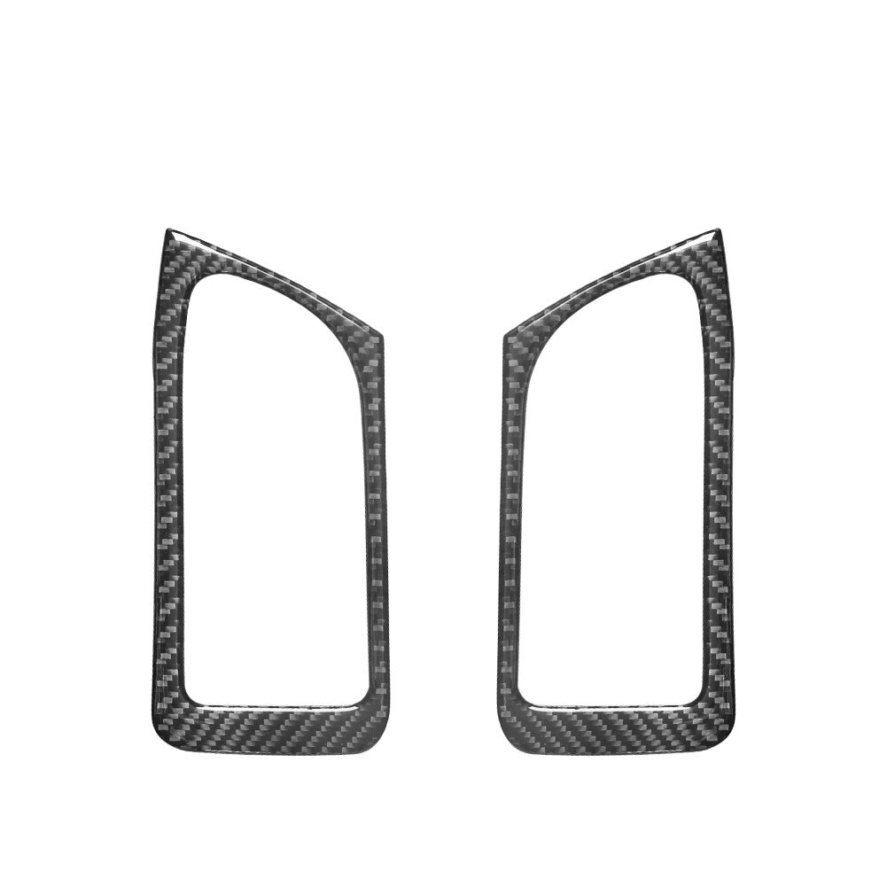 2X Carbon Fiber Rear Door Handle Trim for Land Rover Discovery Sport 2015-2019