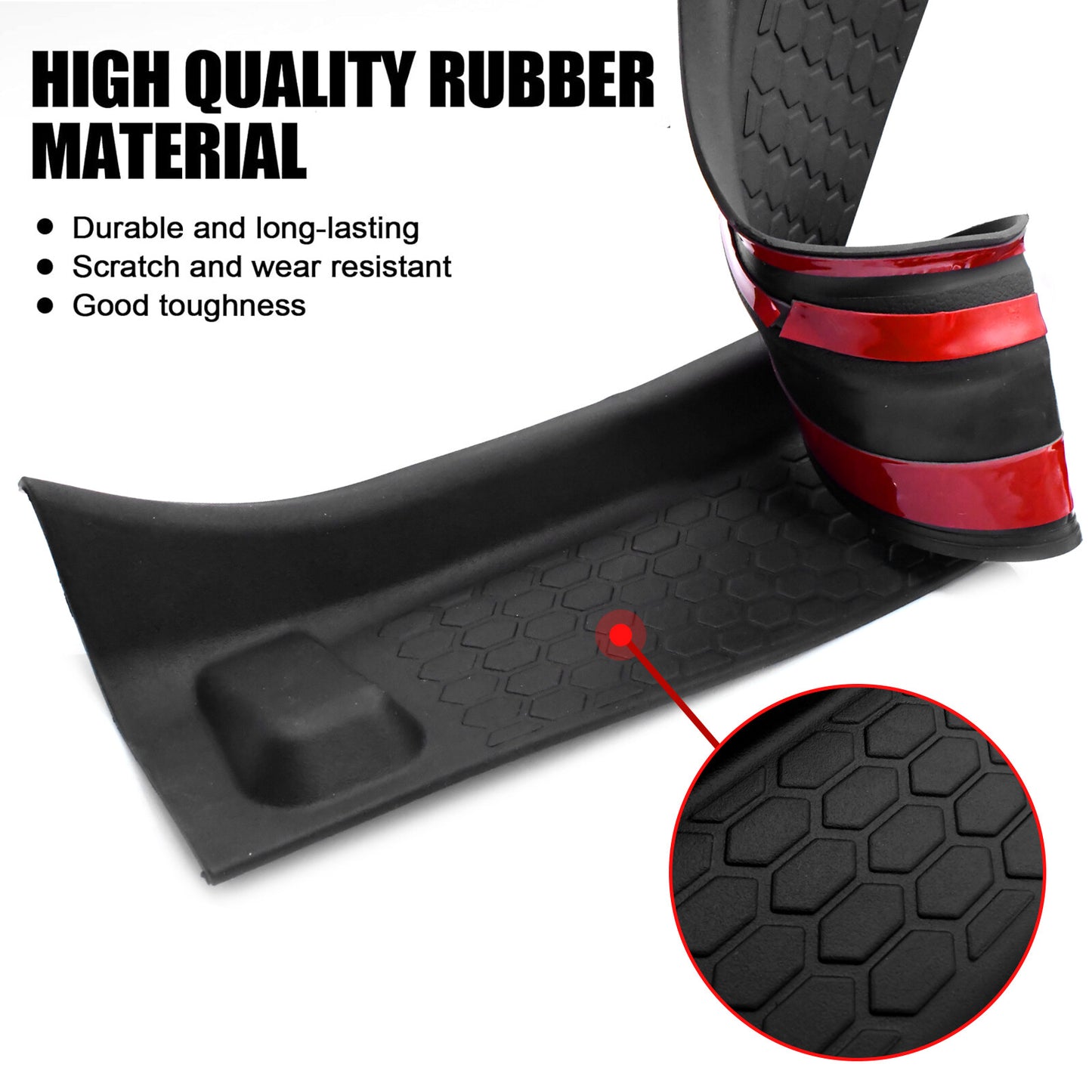 Set of 4 for 2018-2024 for Jeep for Wrangler JL JLU Door Sill Guard Protector Accessory