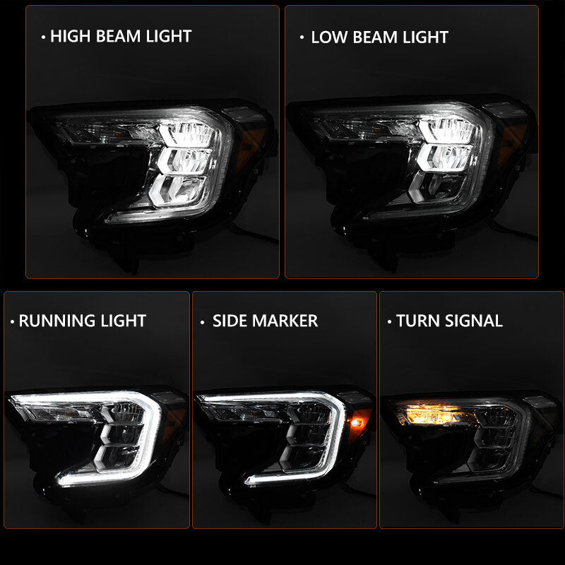 2P For 2022 2023 2024 for GMC Terrain AT4 | SLE | SLT LED Reflector Headlights LH RH