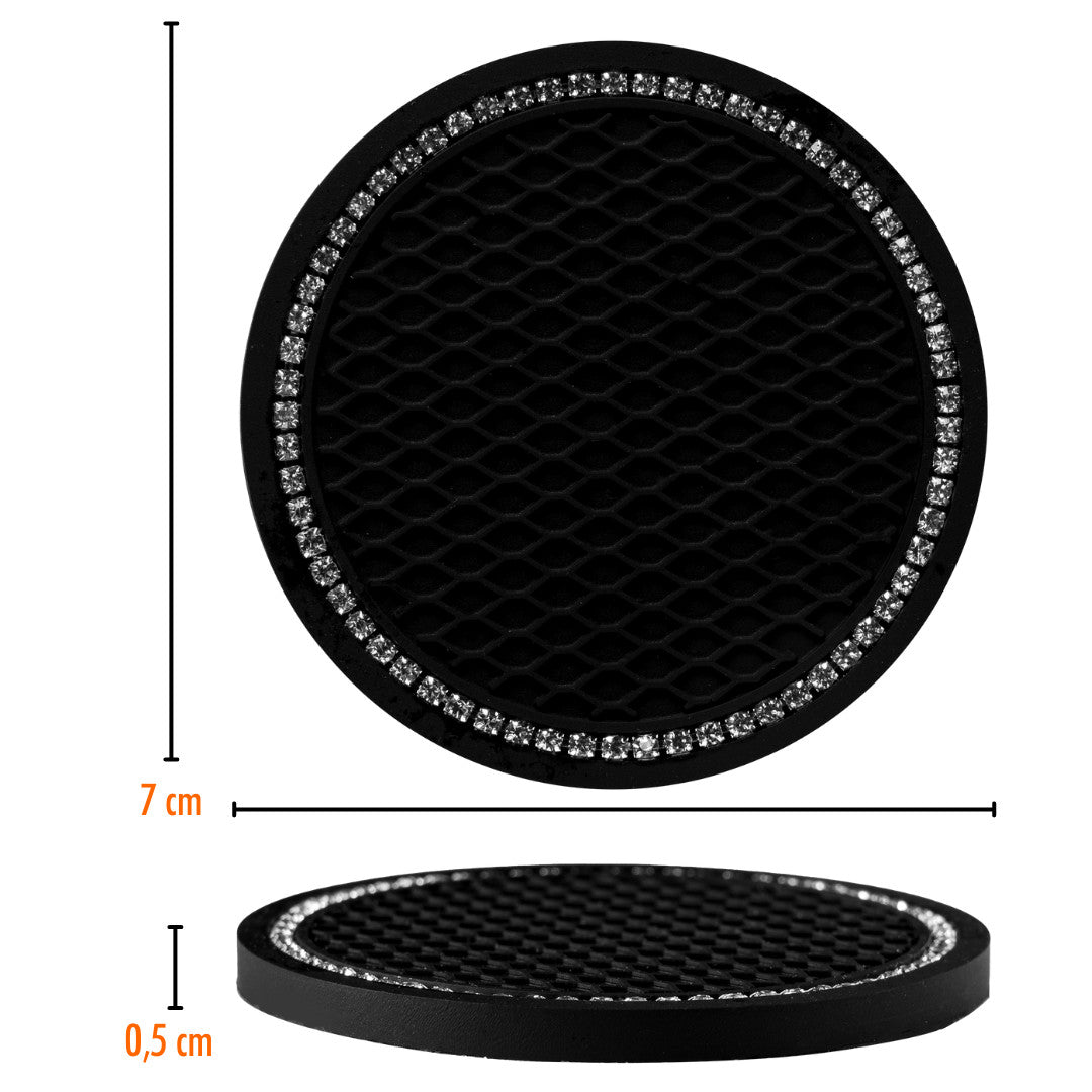 Upgrade4cars Car Coasters for Beverage Holders