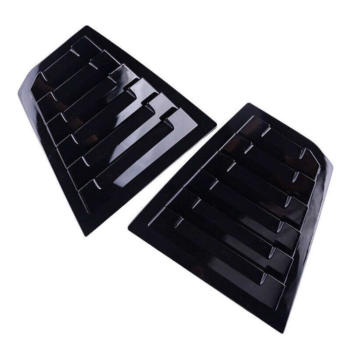 Gloss Black Side Window Quarter Louver Cover Trim for Chevrolet for Cruze 2016-2019