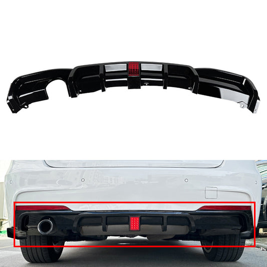 Rear Bumper Protector Spoiler Lip for BMW 3 Series F30 F31 F35 M Sport 12-19 14