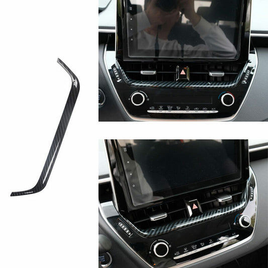 For 2019-2021 for Toyota for Corolla Central Console Air Outlet Vent Trim Carbon Fiber