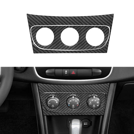 2Pcs Carbon Fiber Climate Control Frame Cover Trim for Chrysler 200 2011-2014