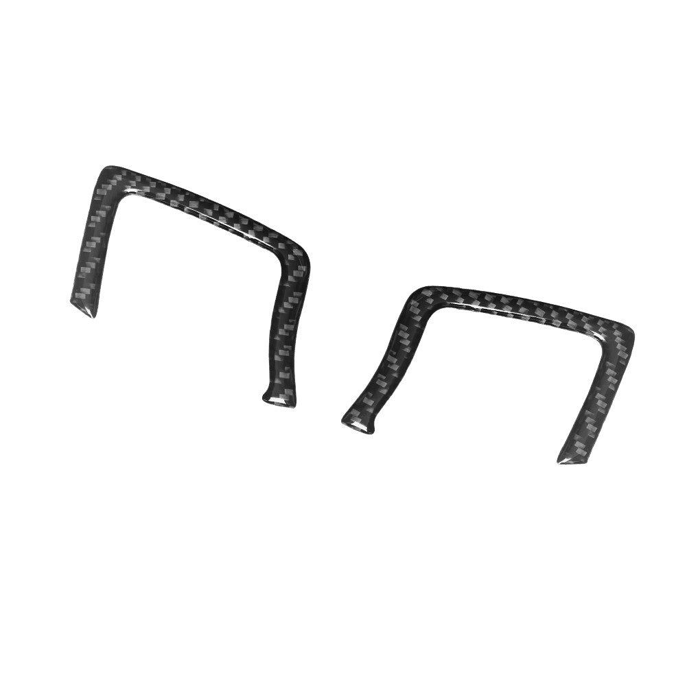2PCS Carbon Fiber Front Door Handle Frame Trim for Land Rover Discovery Sport