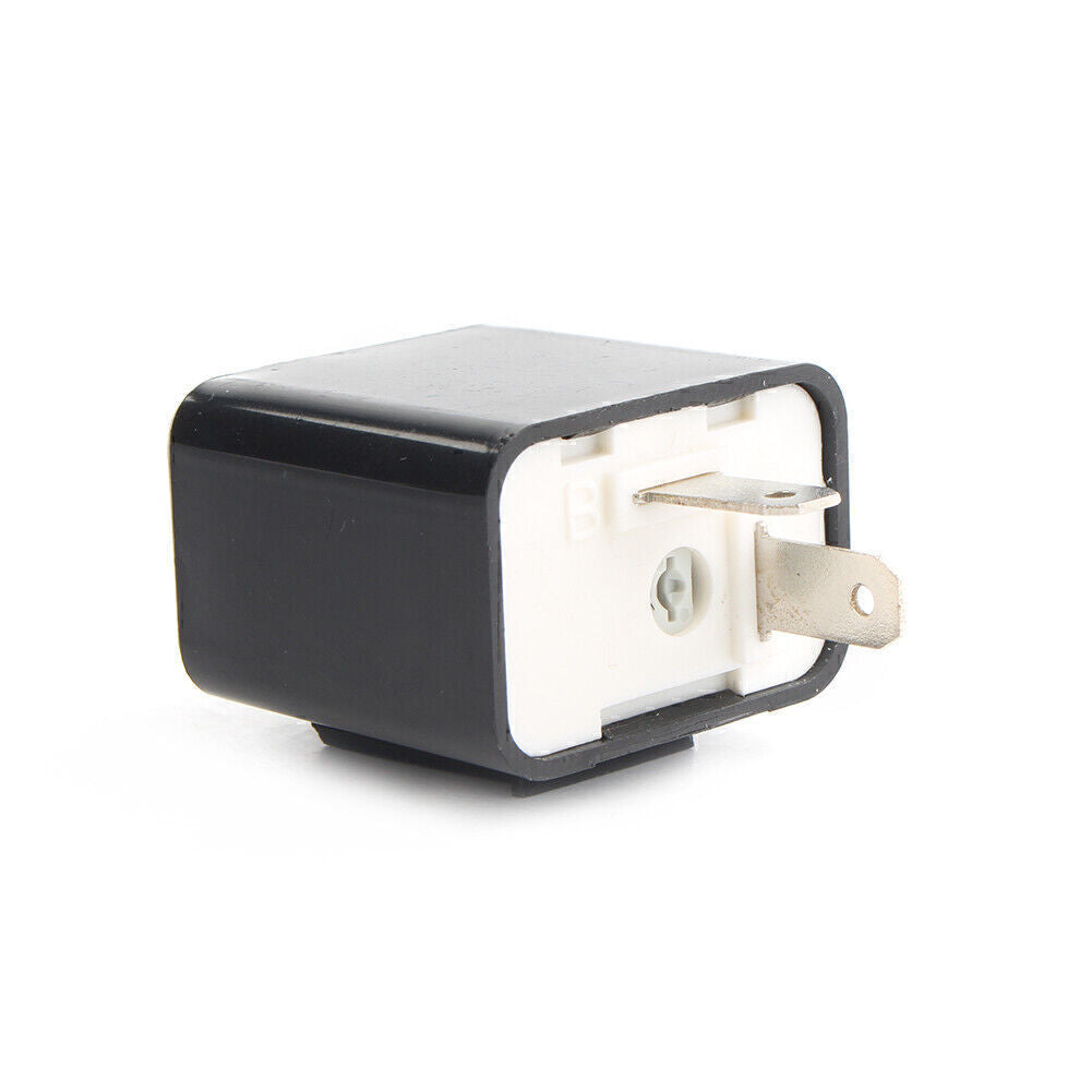 LED Adjustable Flasher Relay Turn Signal Indicator Flash 2 Pin Motorcycle 12V